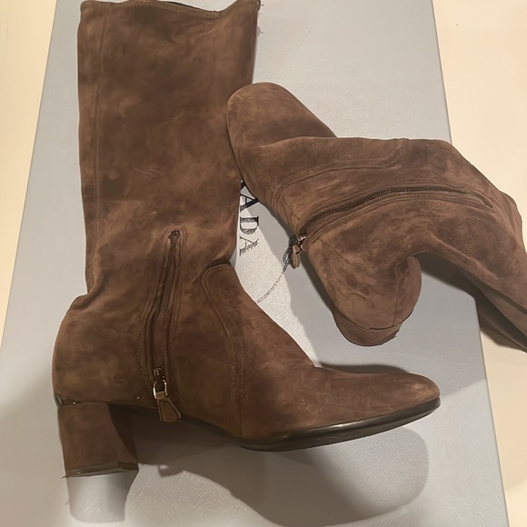 Brown Suede Prada Boots - Picture 4 of 4
